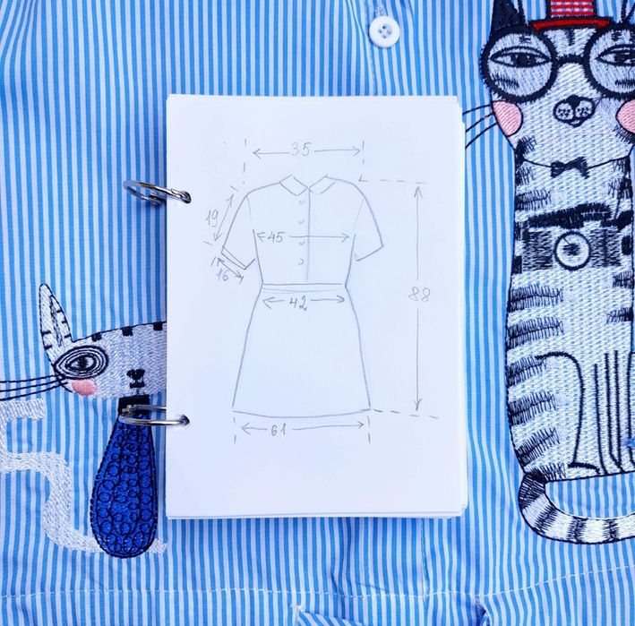 Сукня платье сорочка вишивка коти для дівчат підлітків розм S Нове

Зо