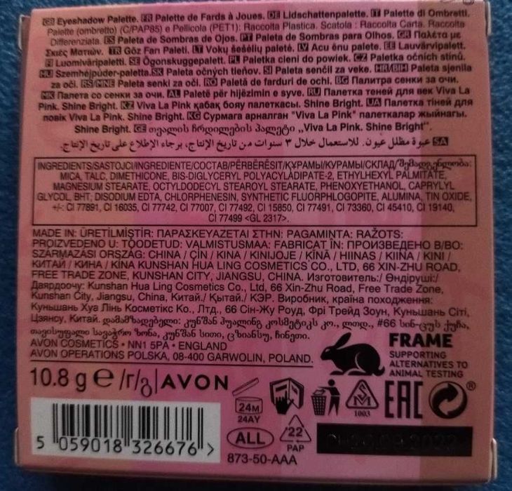 Paleta cieni od Avon