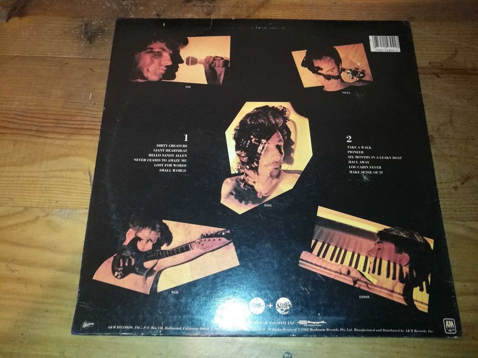 SPLIT ENZ - Time And Tide (Edição USA - 1982) LP