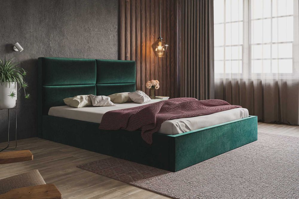 Łóżko tapicerowane 180x200 160x200 140x200 slim nowoczesne Terra