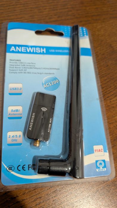 1200Mbps Dual-Band 2.4/5GHz 5dBi Antenna USB 3.0 WiFi USB Adapter64284489717506120