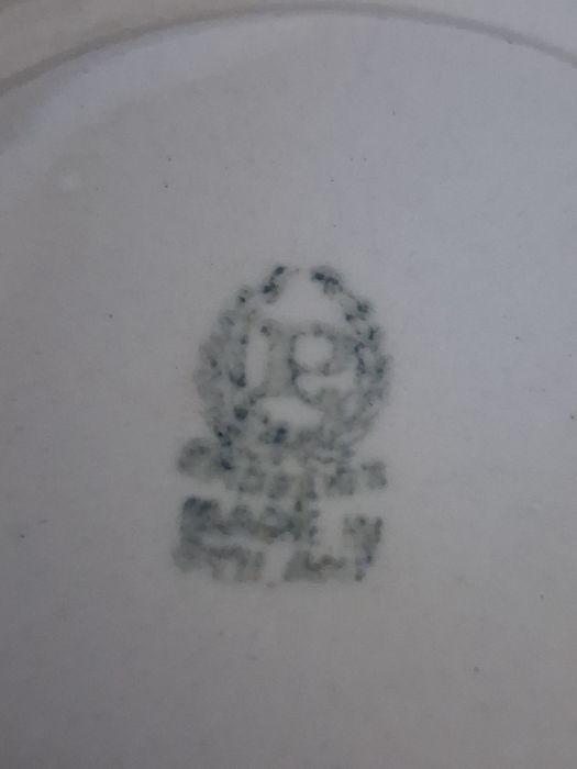 Chodzież porcelitowe salaterki z talerzykami.  Ceramika  PRL.