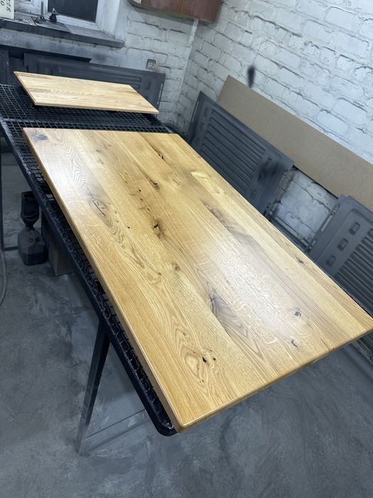 Стільниця дубова 120*70 см рустик лофт столешница из дуба 1200*700*35