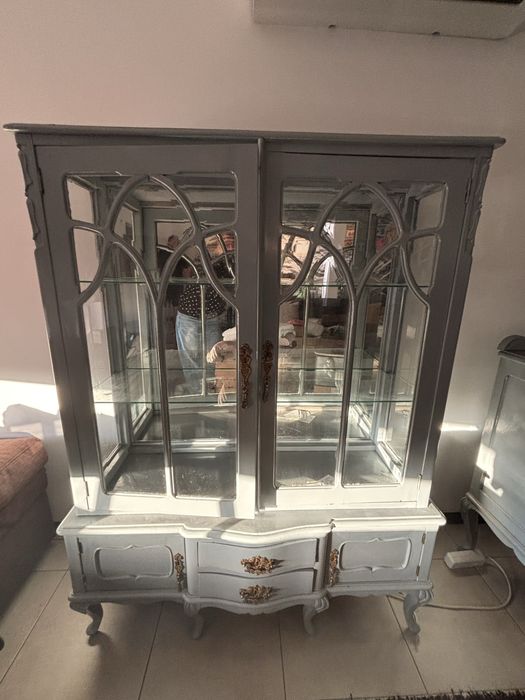 Conjunto de sala vintage cinza