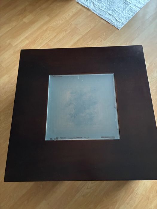 Mesa centro castanha / preta