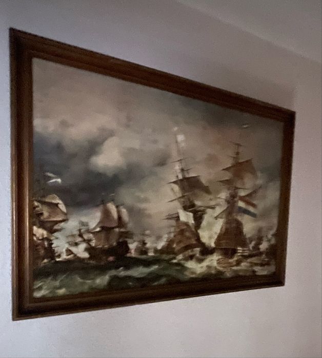 Reprodução da obra “A Batalha de Texel”