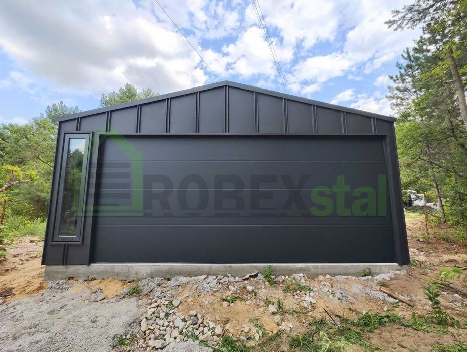 Garaż 6,00 x 5,80 m - blacha T-PANEL