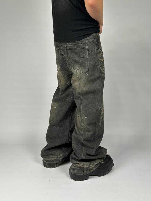 NO FAITH STUDIOS NFS baggy faded archive opium джинсы джинси черные