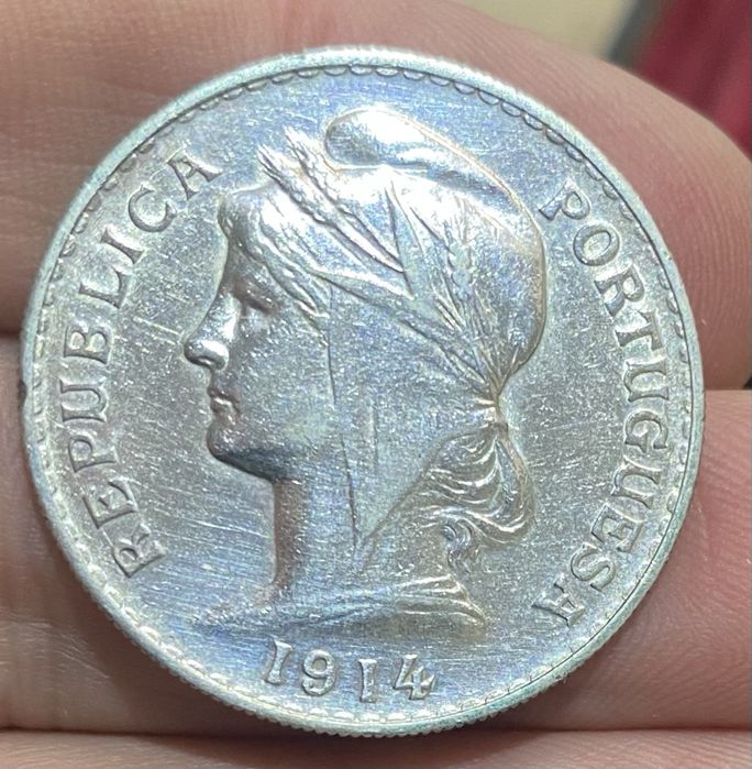 Moeda 1537 - 50 Centavos 1914 Prata