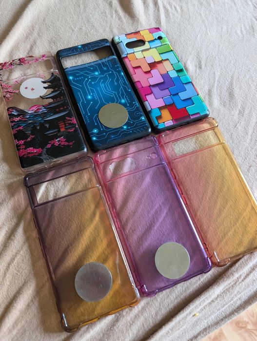 Zestaw 6 etui do Google Pixel 7 - cena za wszystkie 6 etui!