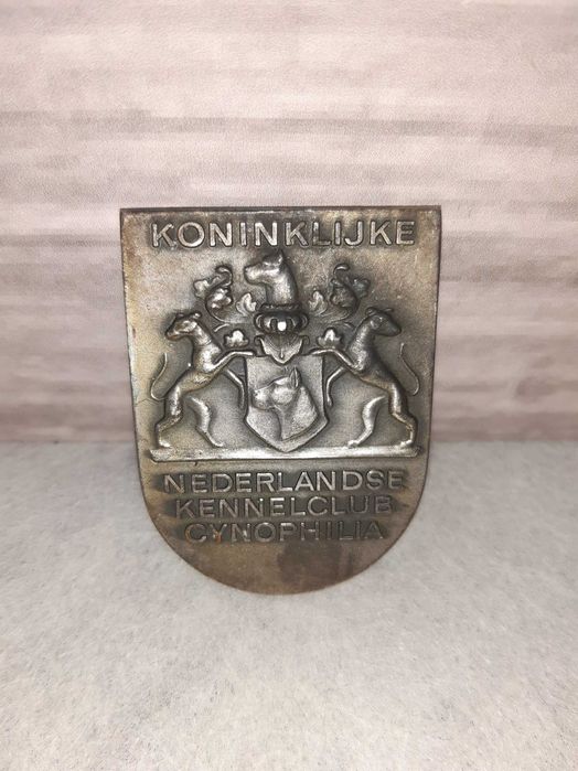 Rara Medalha Países Baixos Kennel Club Cynophilia 1920