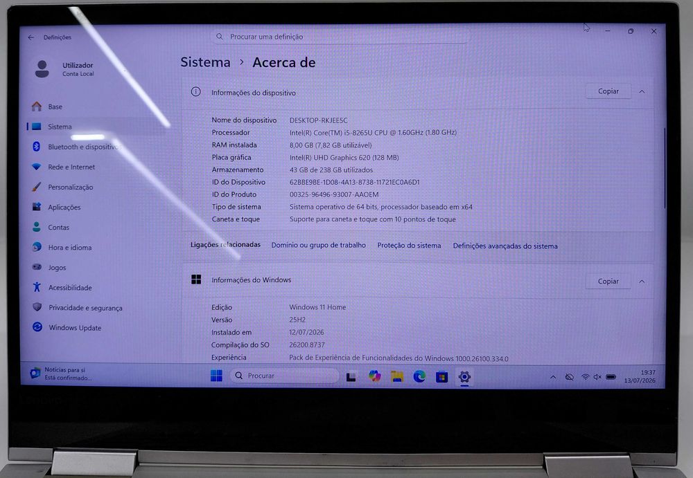 Portátil Lenovo Yoga 730-13IWL