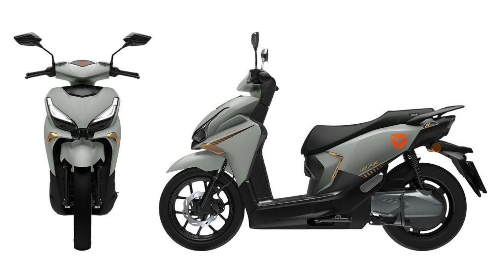 Електричний мопед Yadea Velax  двигун 2000W, акумулятор літій-залізо-фосфатний 72V/30Ah