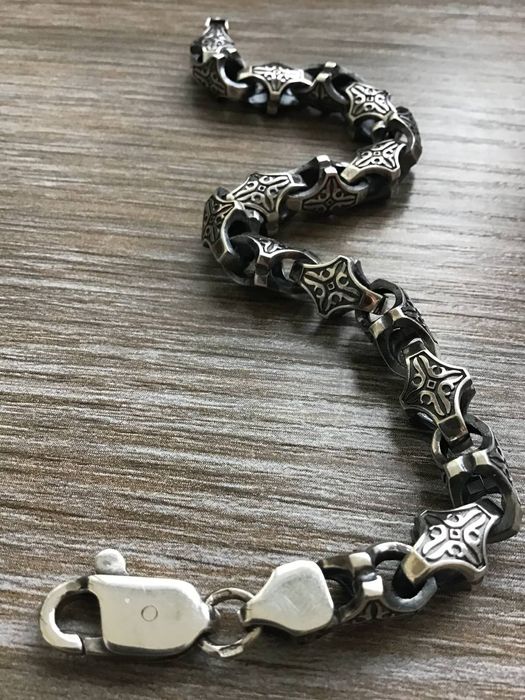 Срібний браслет Baraka 27г чоловічий мужской серебряный браслет 925