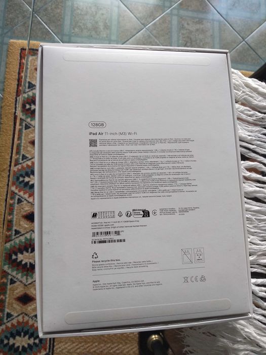 Caixa para Apple Ipad Air 11" M3, NOVA!