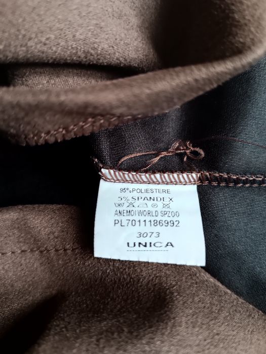 Bluza narzutka brązowa z kapturem rozpinana
