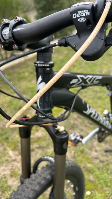Specialized xc-pro l, suspensao total, fox-float com pro pedal