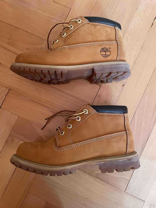 Timberland 37 beżowe zamszowe uniseks 24 cm trapery botki trekkingNOWE
