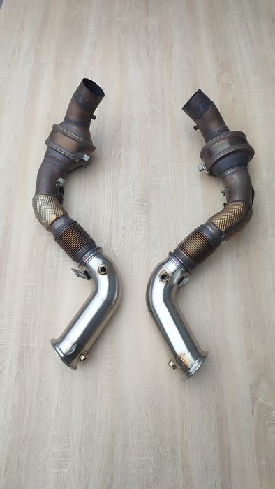 Даунпайп + мідпайп BMW M5 F90 downpipe + midpipe БМВ М5 Ф90