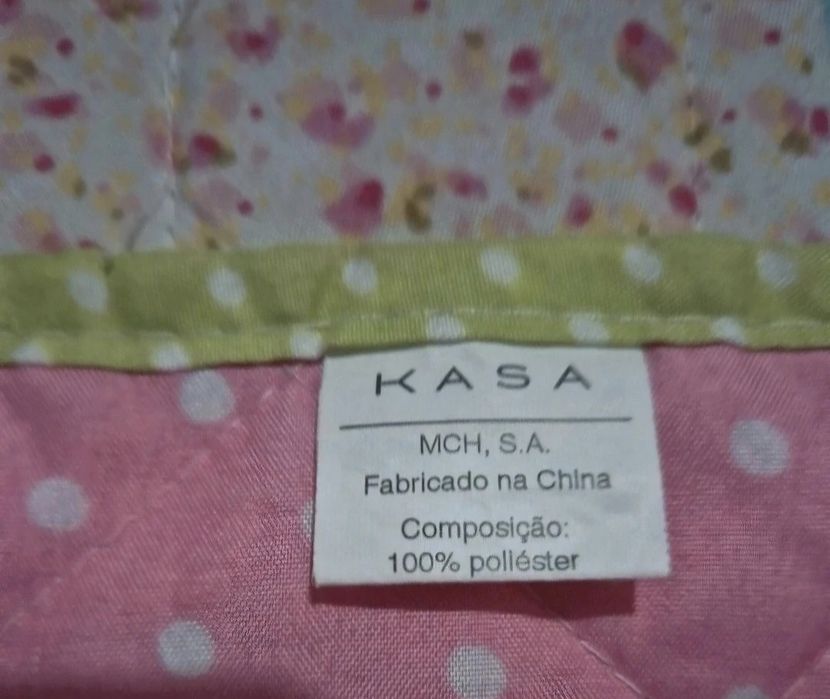 Colcha reversível para cama solteiro