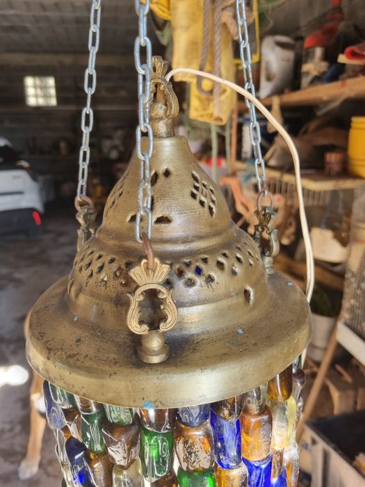 Candeeiro antigo em latão