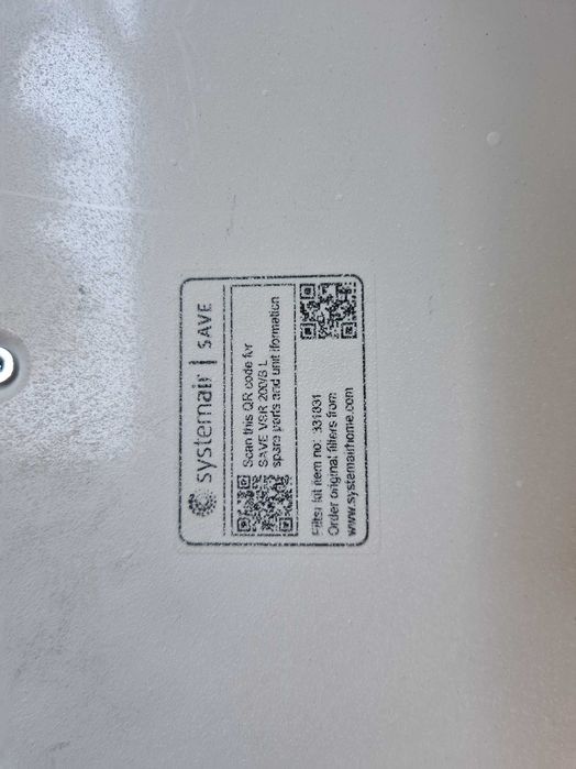 Rekuperator VSR 200 B/L Systemair