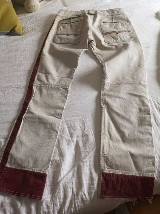 Spodnie Diesel ze skory meskie