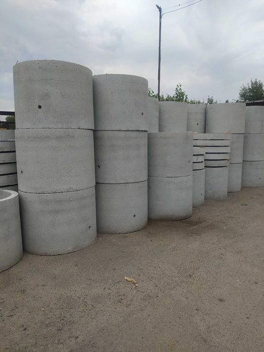 Кольца бетонные,0,6м,0.8м,1м,1,3м,1,5м,2м.Крышки к ним.Доставка.