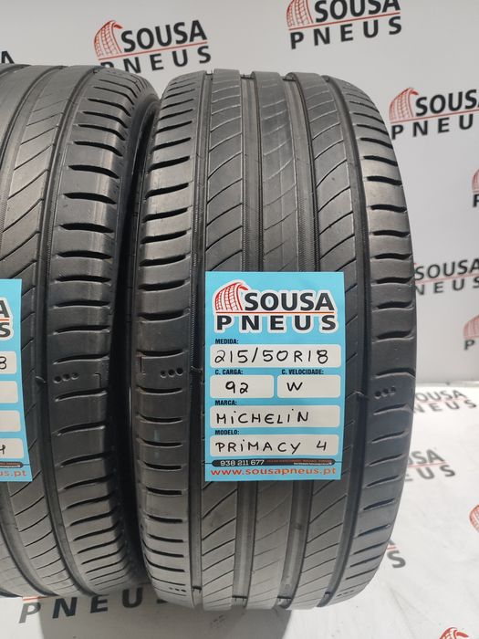 2 pneus semi novos 215-50R18 Michelin - Oferta dos Portes