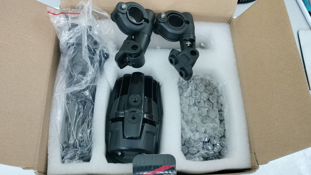 Faróis auxiliares led para moto com homologação