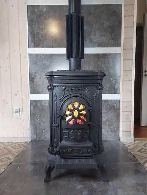 ℹ️  Чавунна піч камін буржуйка Eurokom 9 КВт з варильною поверхнею ℹ️