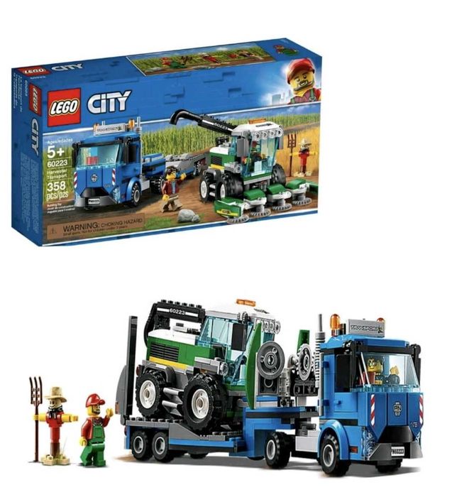 Nowe LEGO CITY 60223 Transporter kombajnu