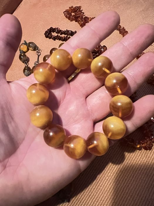 Янтарь браслет буси