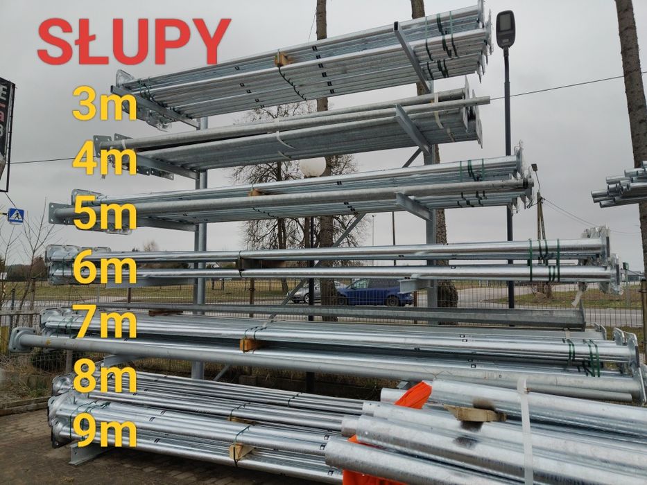 Słup stożek 4m ocynk