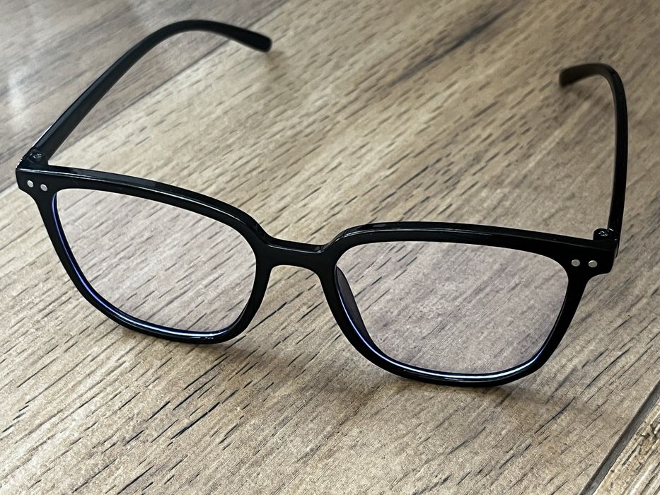 Okulary zerowki czarne nowe