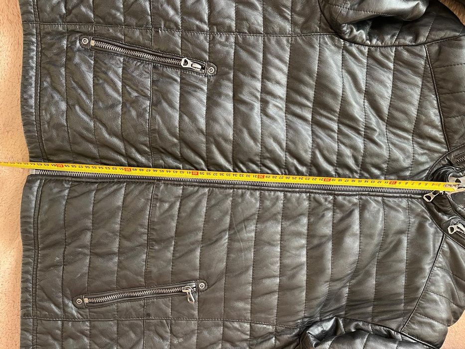 Nowa Kurtka skórzana Gipsy model ‘Callan’ - ciemnobrązowy 
Skó