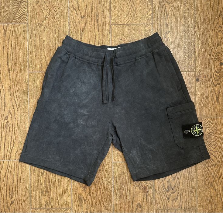 Шорти stone island x supreme,шорти стон исланд суприм Чорні