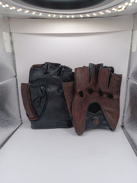 Перчатки водительские кожаные