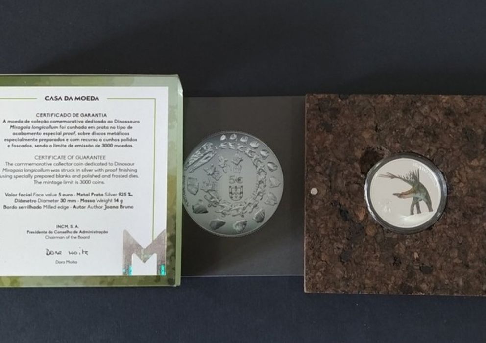 Moeda 5 euros Dinossaurs proff