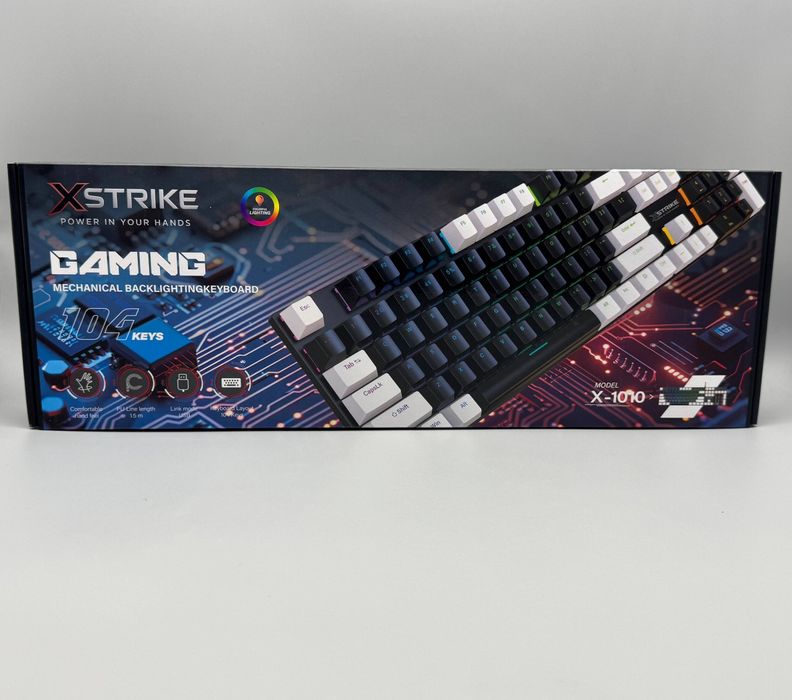 Механическая‼️клавиатура RGB XSTRIKE X-1010 104 Gaming 104 key Red