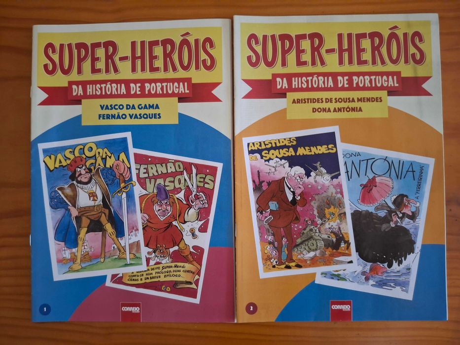 Colecção BD completa Super-Heróis da História de Portugal (14 vol.)