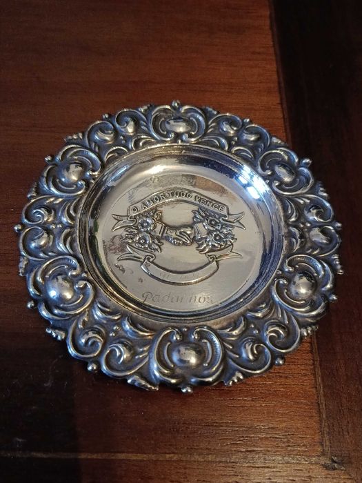 Salva Prata Portuguesa Contrastada 925 10 cm 25 gr