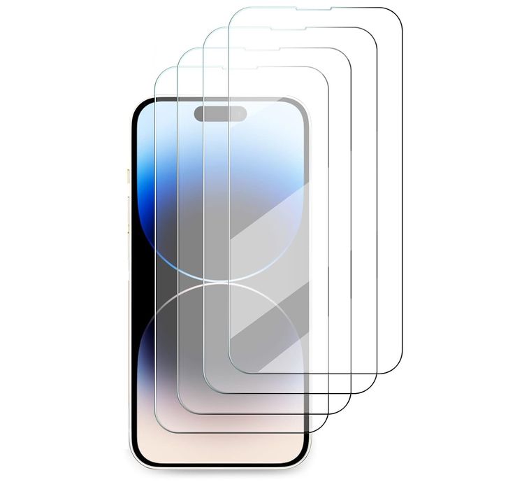 Szkło Hartowane iPhone 14 Pro 6.1 Cala Ochrona Ekranu Etui 9H 4 Sztuki