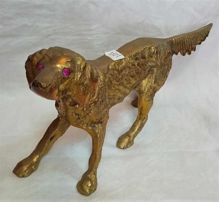 Escultura Cão Latão