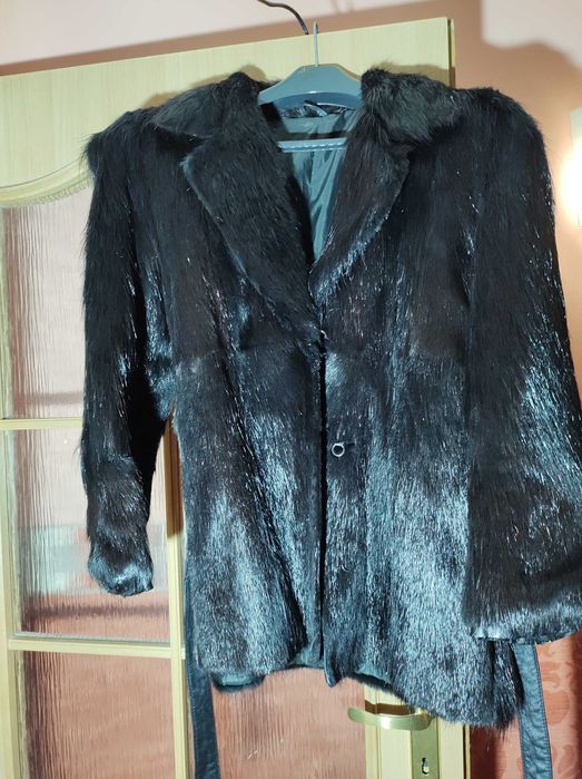 Futro damskie z nutrii, naturalne