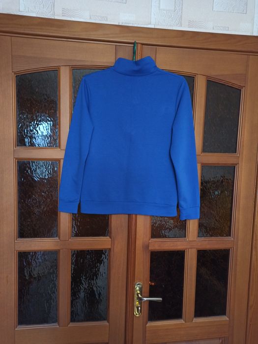 Толстовка 44 - 46 р спортивная кофта синяя мастерка худи
