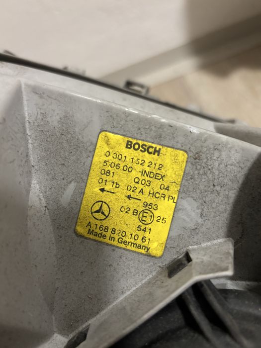 Фари Mercedes Benz w168 a class