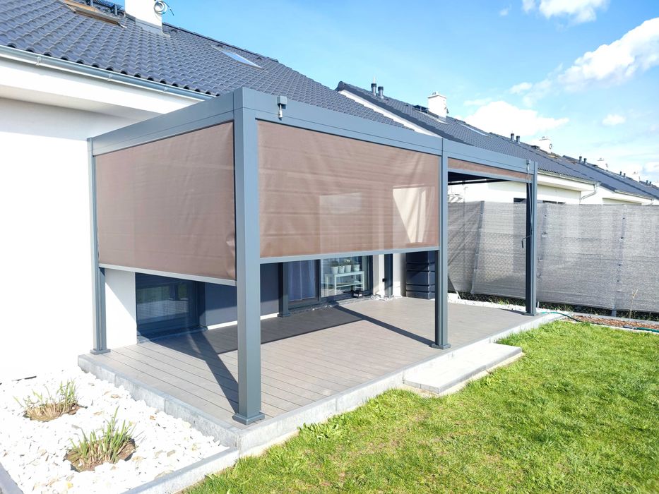 Pergola Ogrodowa Aluminiowa 3x6 Zadaszenie Tarasu Lamele