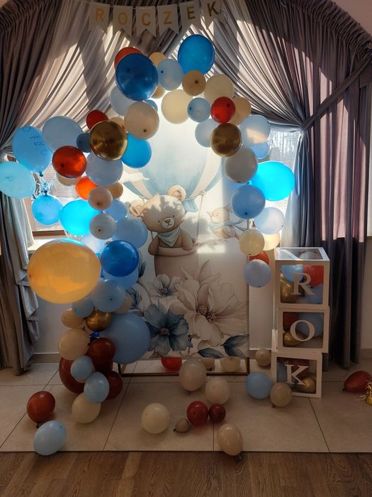 Ścianka roczek rok urodziny