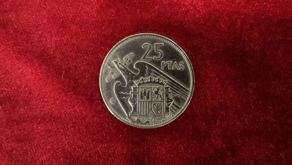 Moeda Espanhola de 25 Pesetas